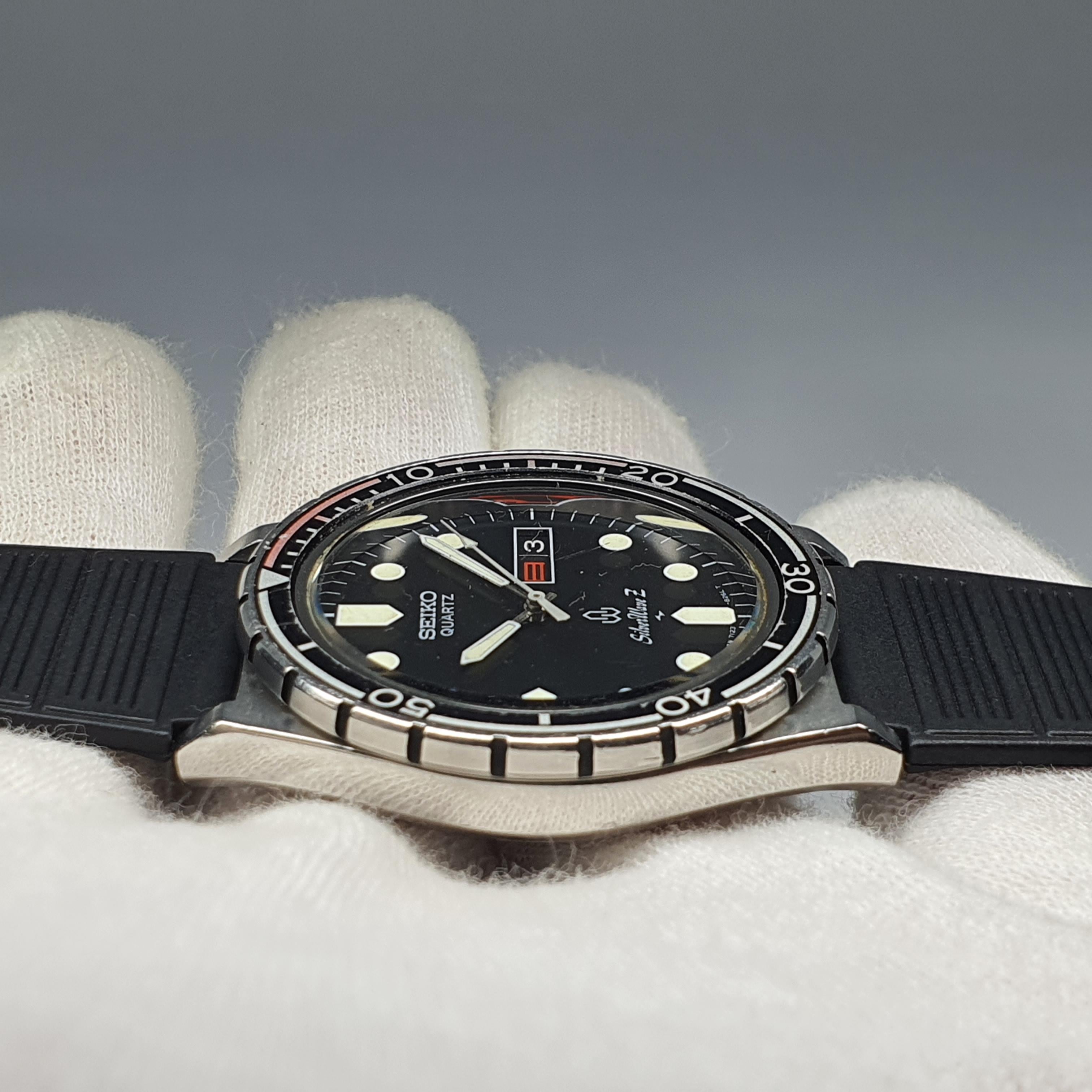 SEIKO SILVER WAVE Z 7123-8250 MENS DIVER WTS] Seiko April 1979 