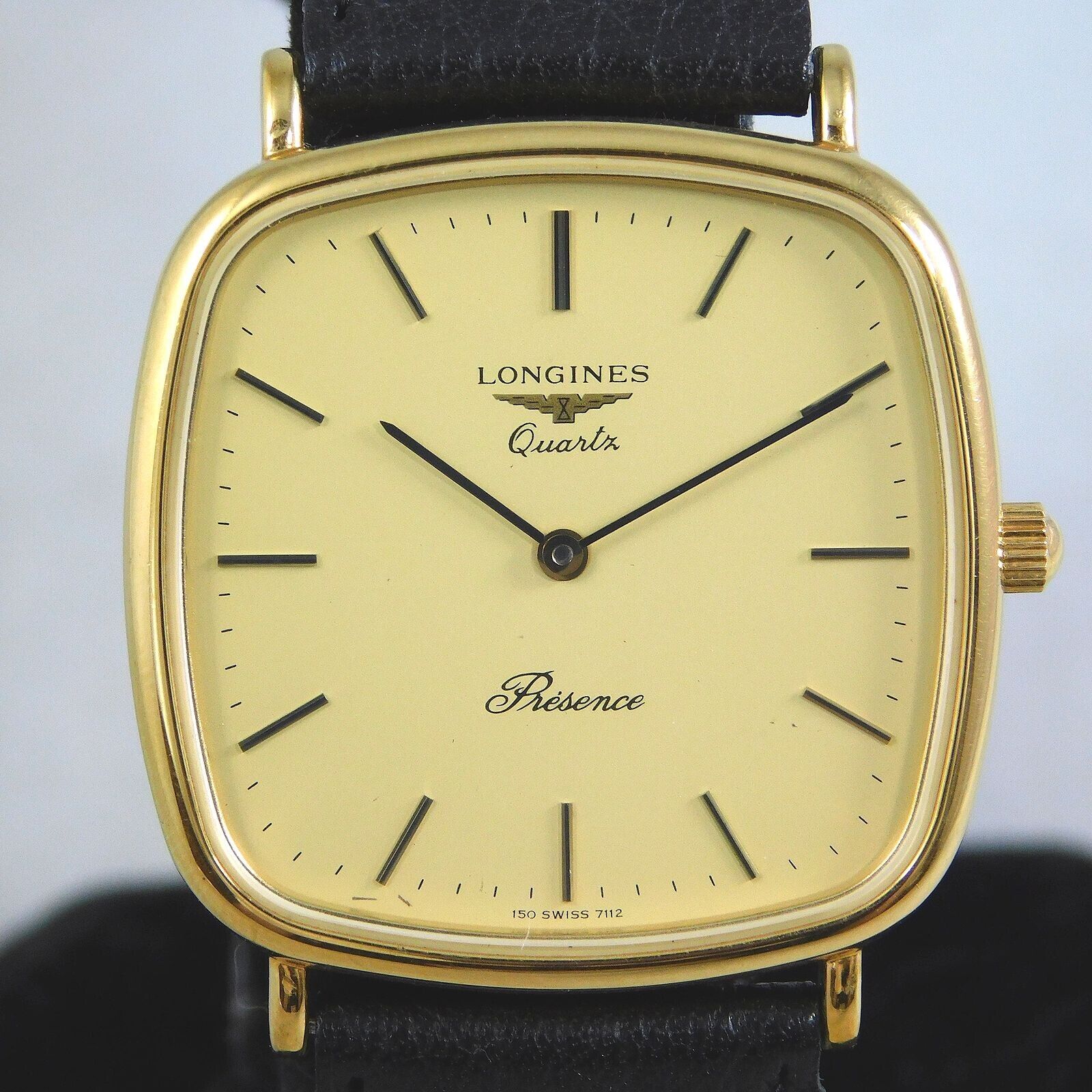 LONGINES PRESENCE L150.4 MEN S GOLD PLATED VINTAGE WATCH SWISS