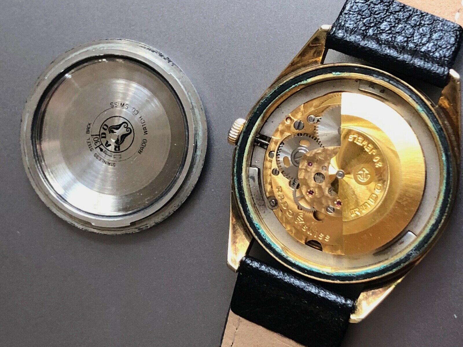 1960s Rado Daymaster 30 Jewel Gold Plated Automatic Watch