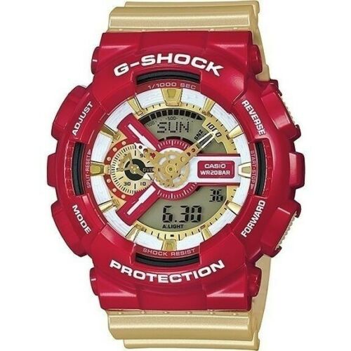 Casio G-Shock GA-110CS-4A red gold marvel Ironman Tony Stark