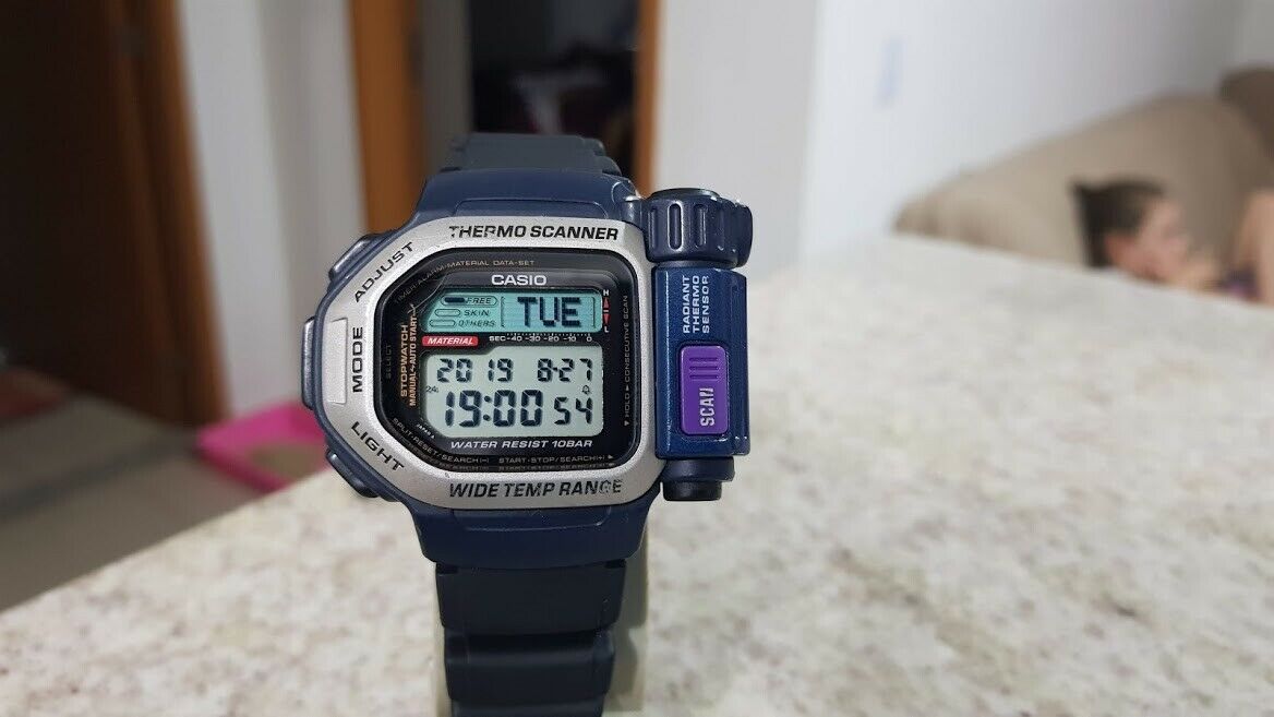 casio thermo scanner watch