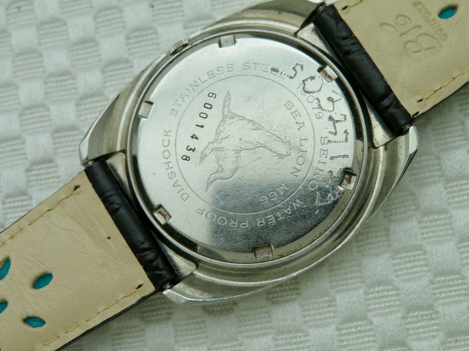 Mens Vintage Seiko Selfdater Sea Lion M66 Automatic Date Wristwatch 13079 |  WatchCharts