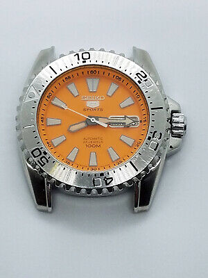 ジャンク SEIKO5 sports 7s36-0050 オレンジ セイコー 5SPORTS 7S36-0050 オレンジ文字盤 23石 自動巻き
