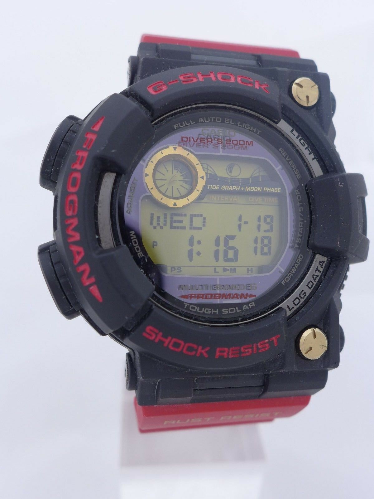 Casio G-Shock GWF-T1030A-1jr Rising Red Frogman Titanium Casio G-Shock GWF-T1030A-1jr Rising Red Frogman Titanium