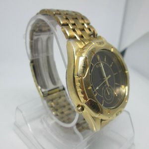 SEIKO 8V20-7000 ALARM CHRONOGRAPH BEZEL OPERATED GOLDPLATED QUARTZ