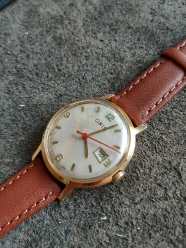 Vintage ORIS manual winding watch 654 KIF 7 jewels movement in GWO