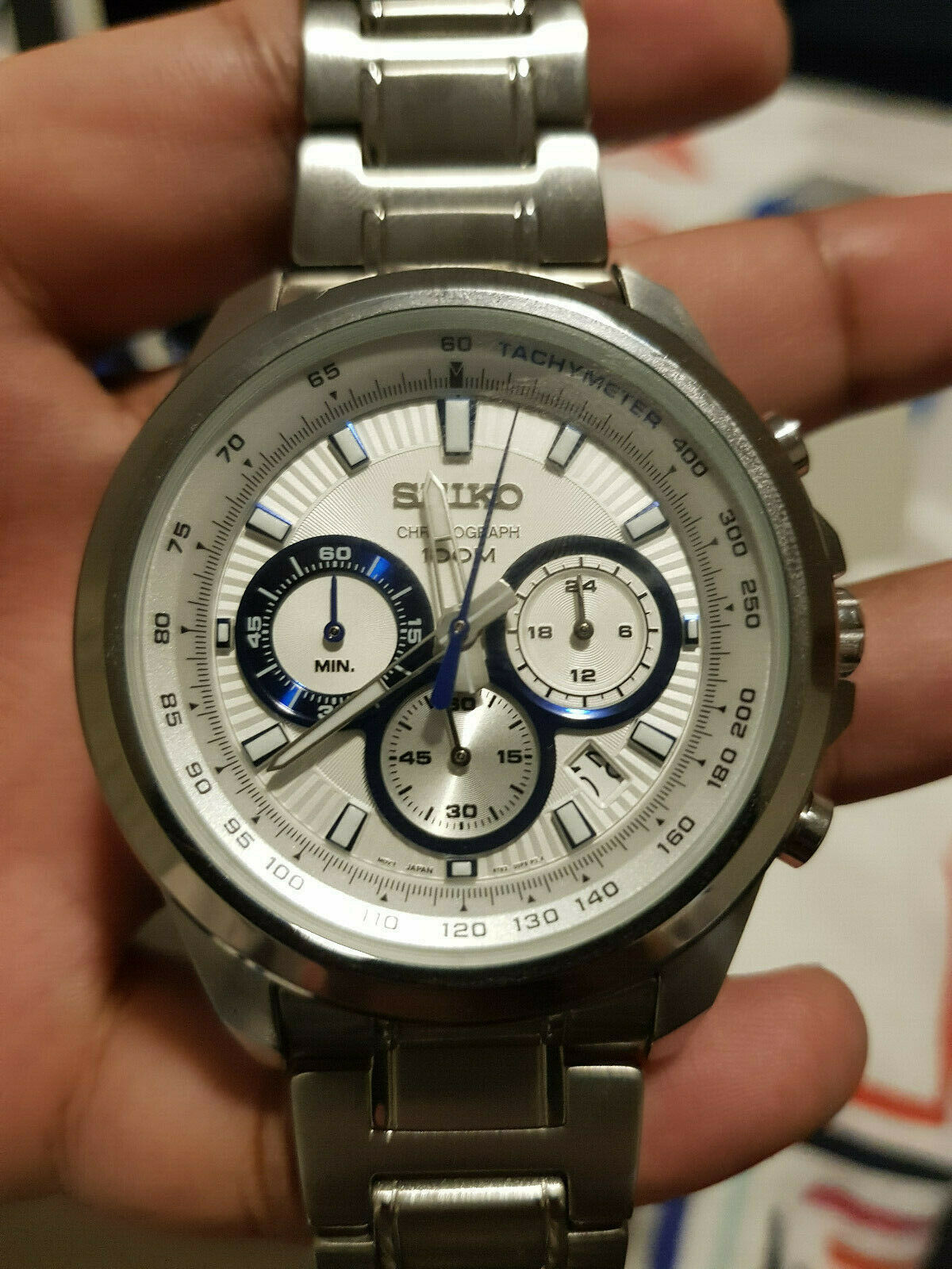 Seiko Chronograph Tachymeter SSB239P1 Men's Watch | WatchCharts