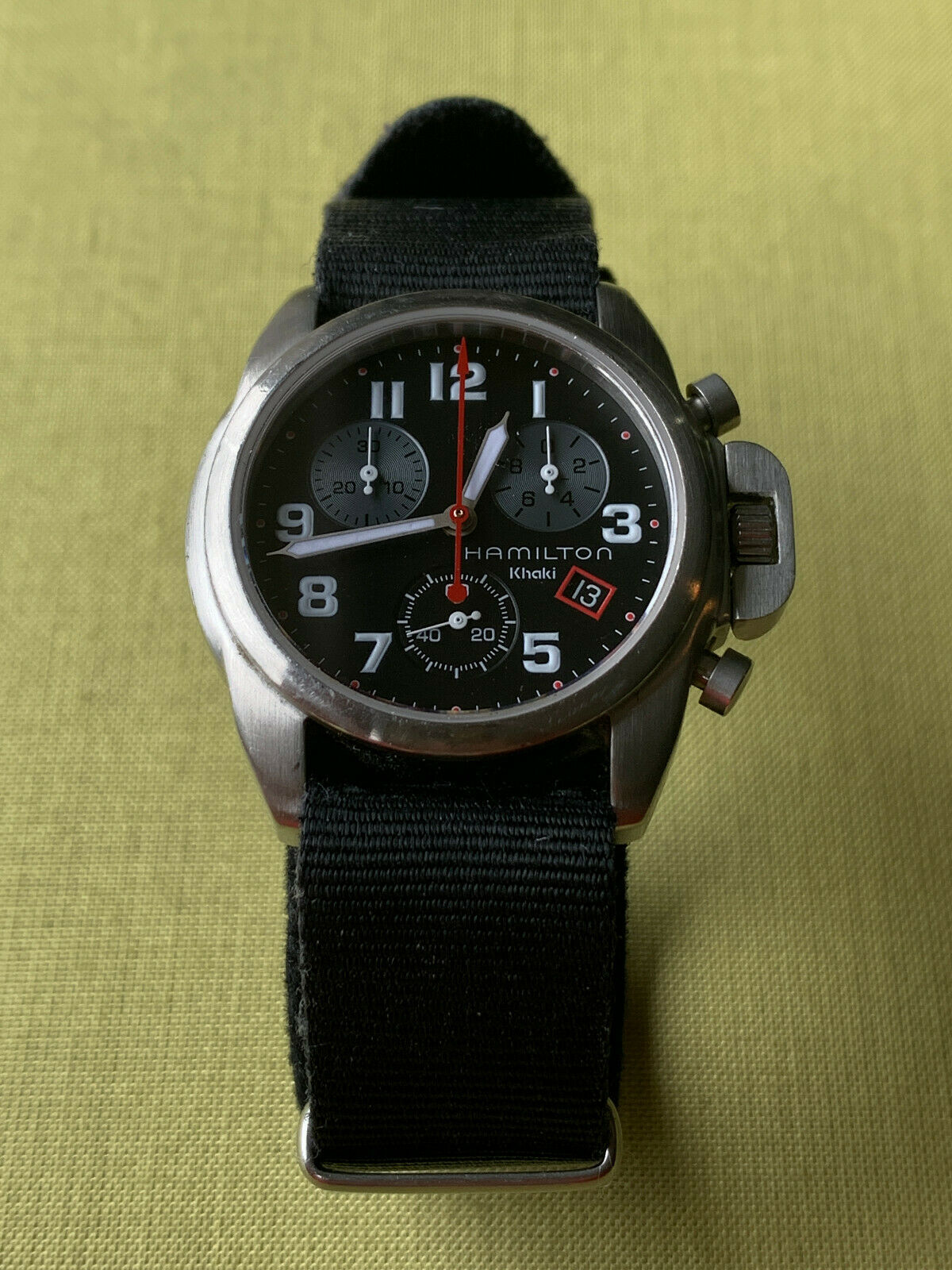 Hamilton khaki store action chronograph