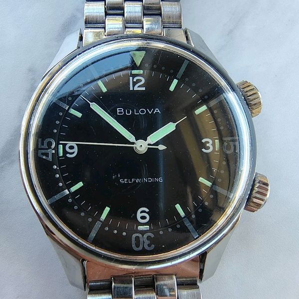 Orologio Uomo Vintage Bulova Super Compressor Automatico Subacqueo ...