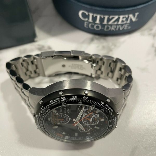 Citizen EcoDrive Skyhawk A-T Stainless Steel Chronograph Atomic JY0000 ...