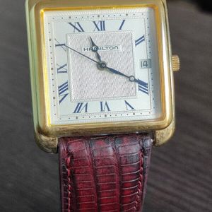 HAMILTON 6212 Striking Dial Original Strap Dress Men's Vintage
