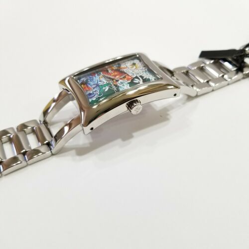 Ed Hardy Koi Floral Watch Rectangular Face Crystal Stainless DN-K10333 Ed Hardy | Accessories | Red Love Eternal Watch With Crystal  main image 4