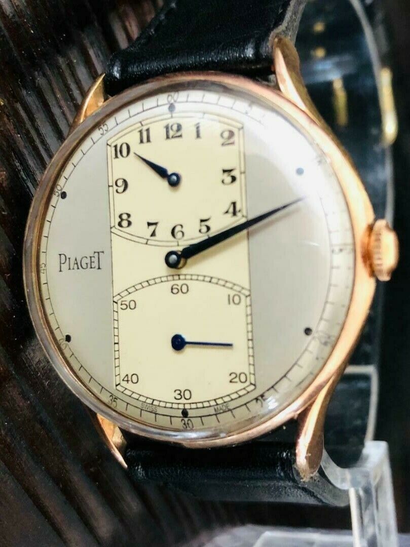 PIAGET Regulator 17 Jewels Blue needles Hand Winding Vintage Watch