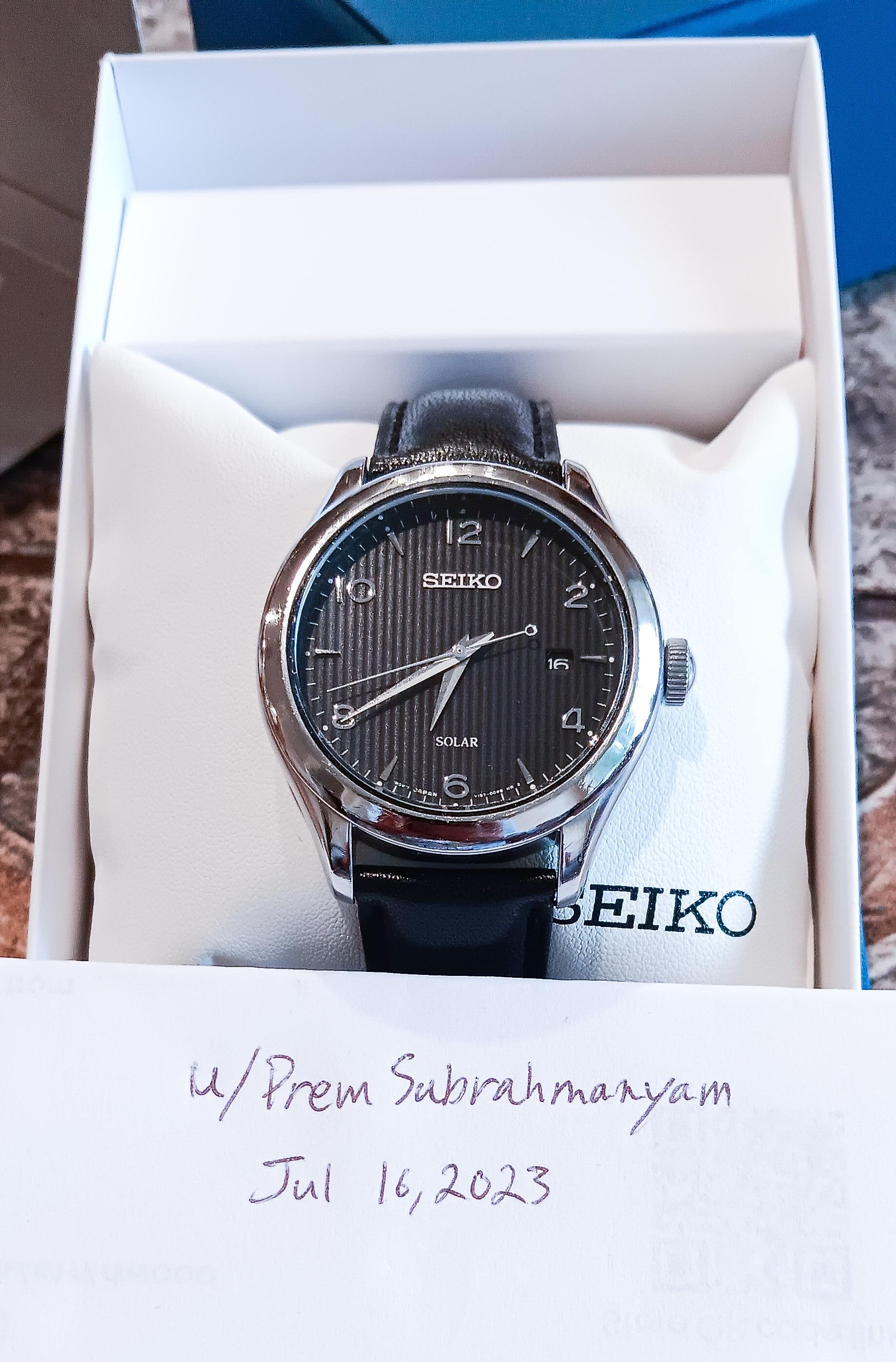 WTS] Seiko SNE495 (V157-0CN0) Solar Dress Watch 