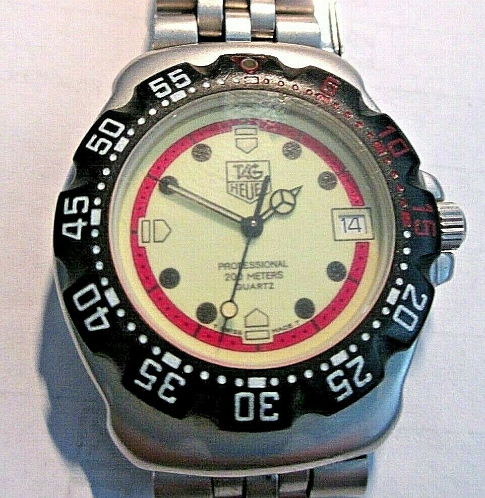 VINTAGE TAG HEUER WATCH 371 513 PROFESSIONAL WR 200M WatchCharts