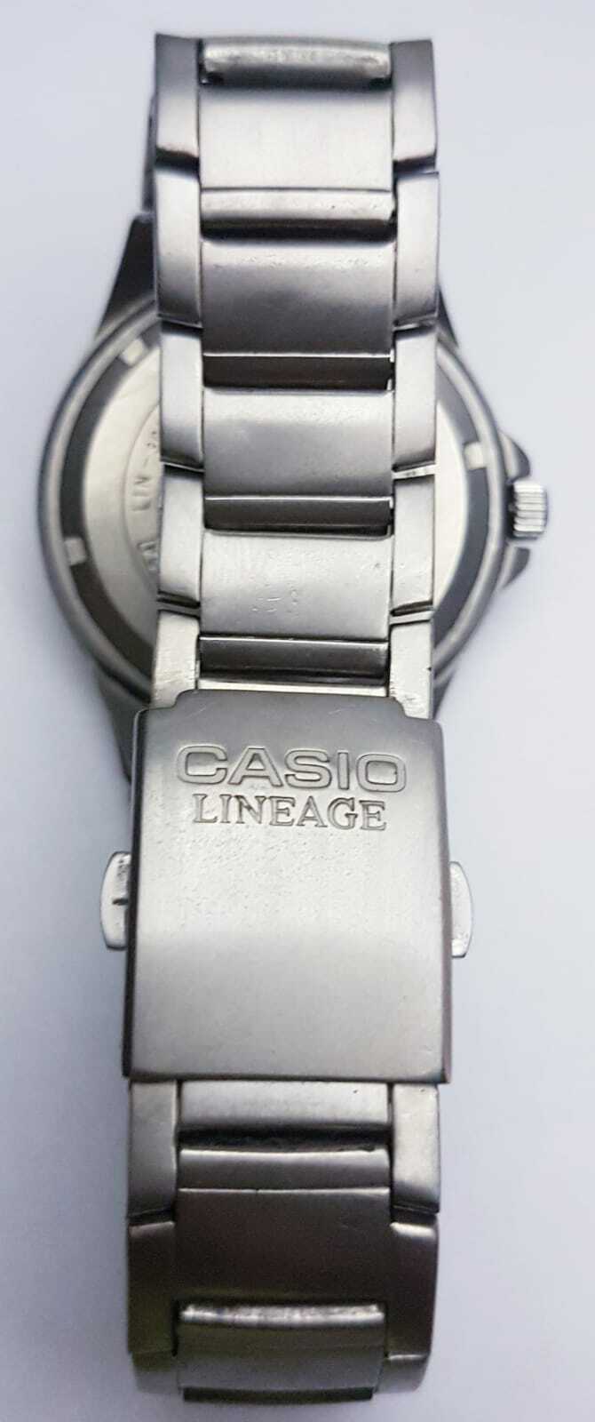 CASIO LIN 300 LINEAGE TITANIUM Multifunctional Quartz Men s Watch WR 50m WatchCharts Marketplace