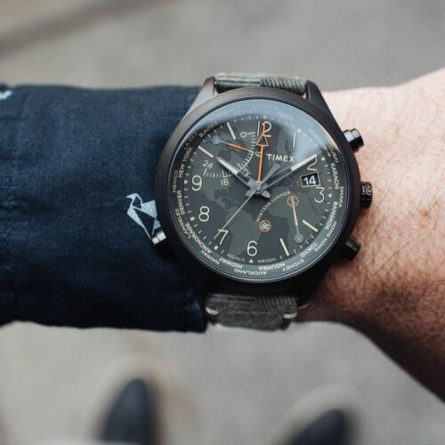 timex waterbury world time