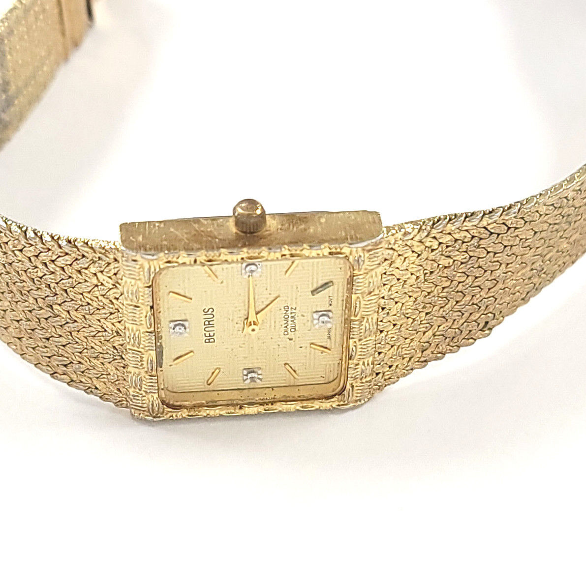 Vintage Benrus Diamond Quartz Gold Benrus Citation Quartz Watch