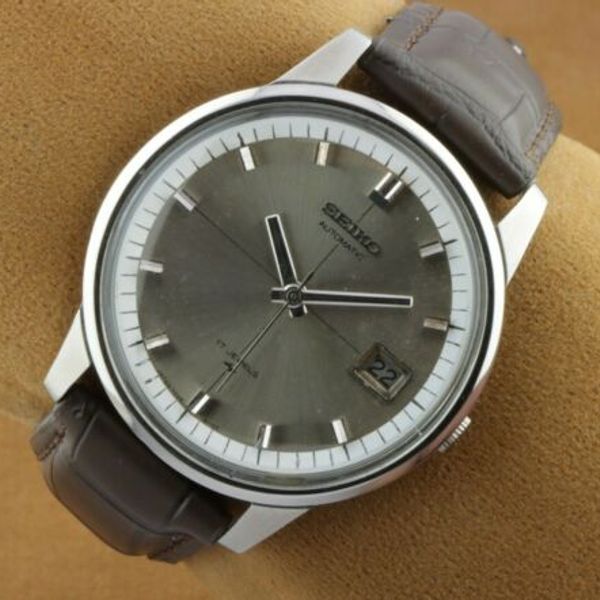 VINTAGE SEIKO 7005A AUTOMATIC JAPAN MEN'S WORKING WRIST WATCH 37MM ...