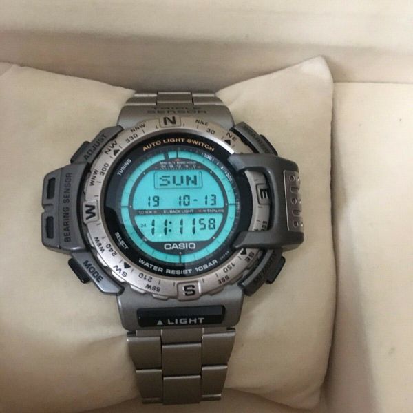 NOS Casio Protrek PRT-411 Triple Sensor Module 1471 Titanium NOS Casio Protrek PRT-411 Triple Sensor Module 1471 Titanium