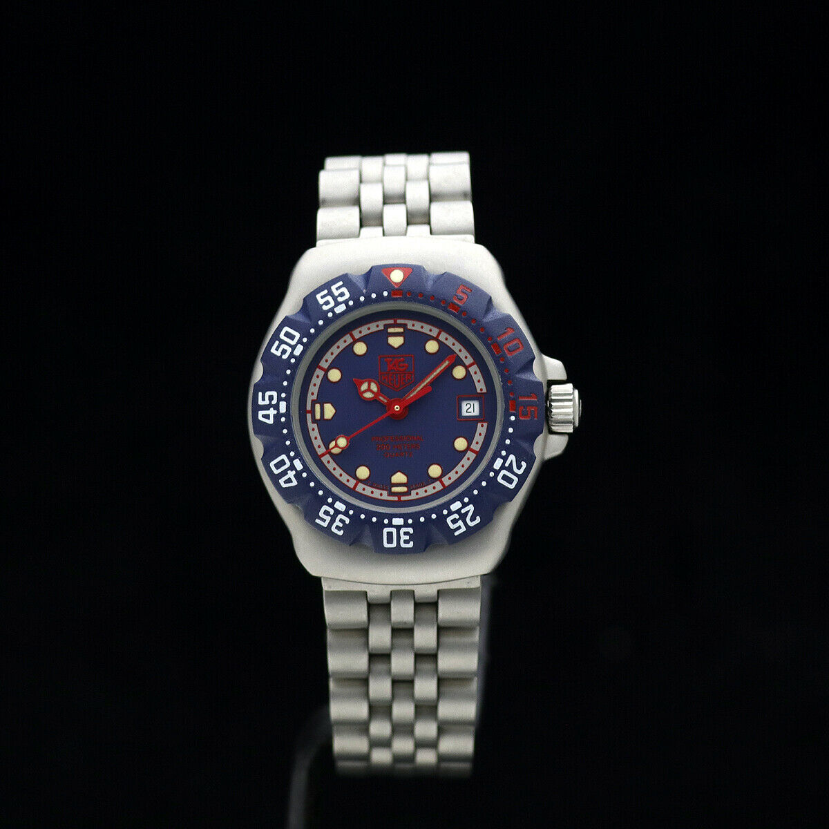 TAG HEUER VINTAGE WA1410 FORMULA 1 BLUE DIAL / BEZEL S.S. LADIES
