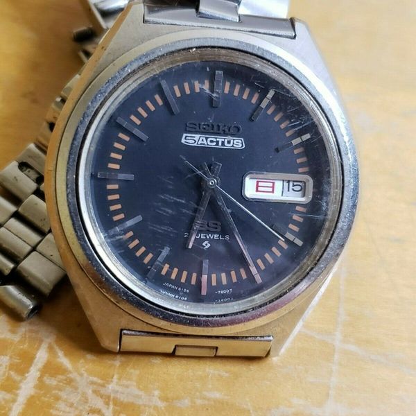 Vintage November 1971 Seiko 5 Actus 6106-7490 JDM Day Date Automatic ...