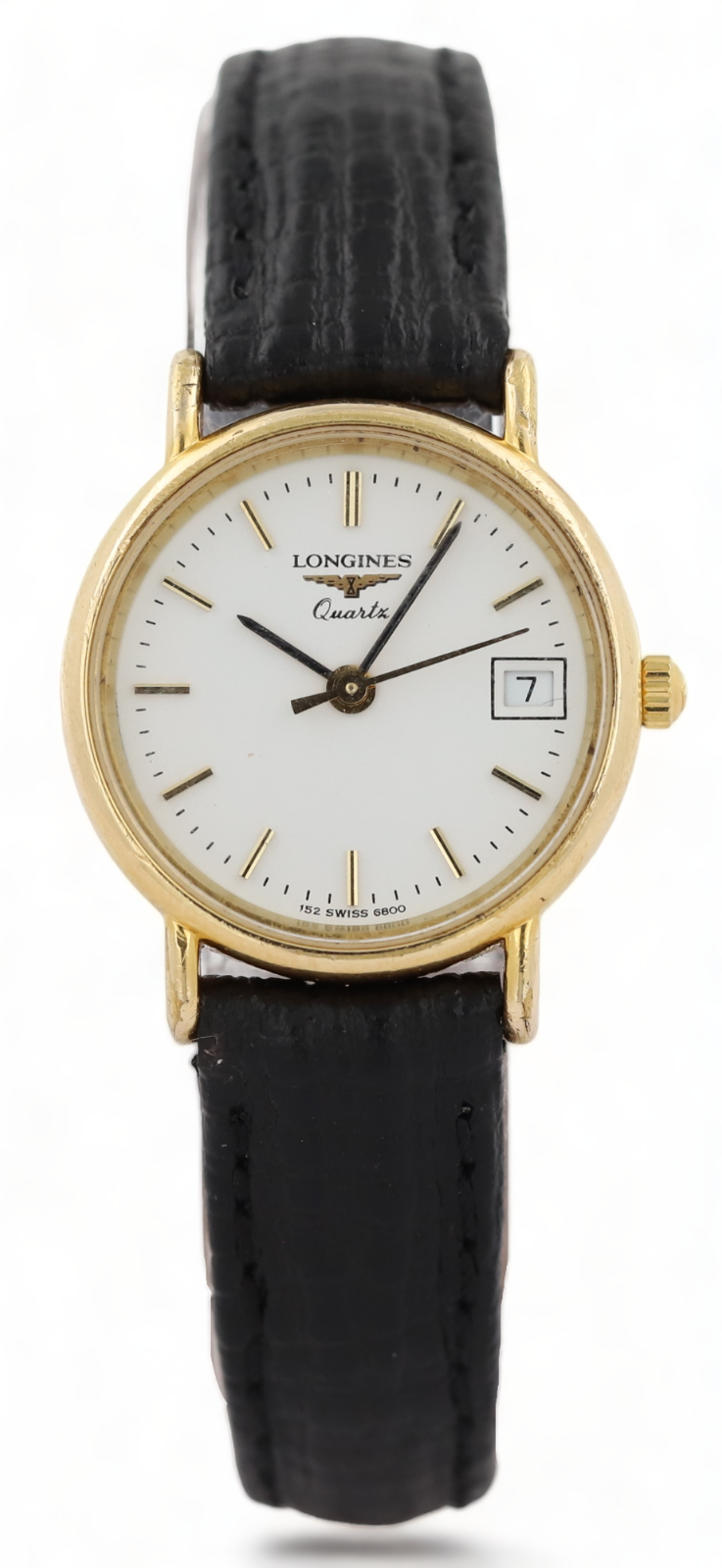 LONGINES Slimline Ladies Presence Date Quartz Yellow Gold Plated