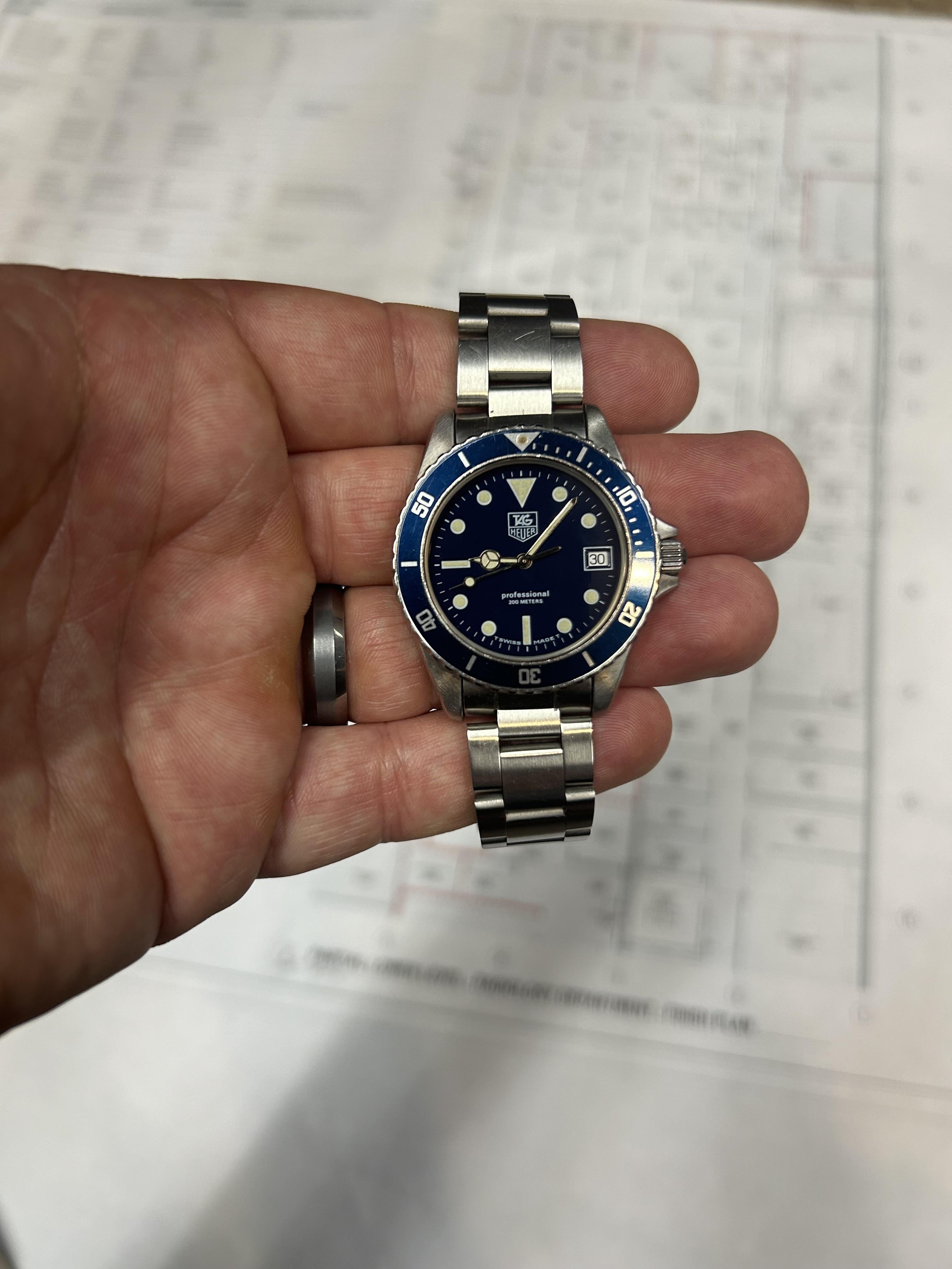 WTS Tag Heuer Professional 1000 Diver Blue 980.613B WatchCharts