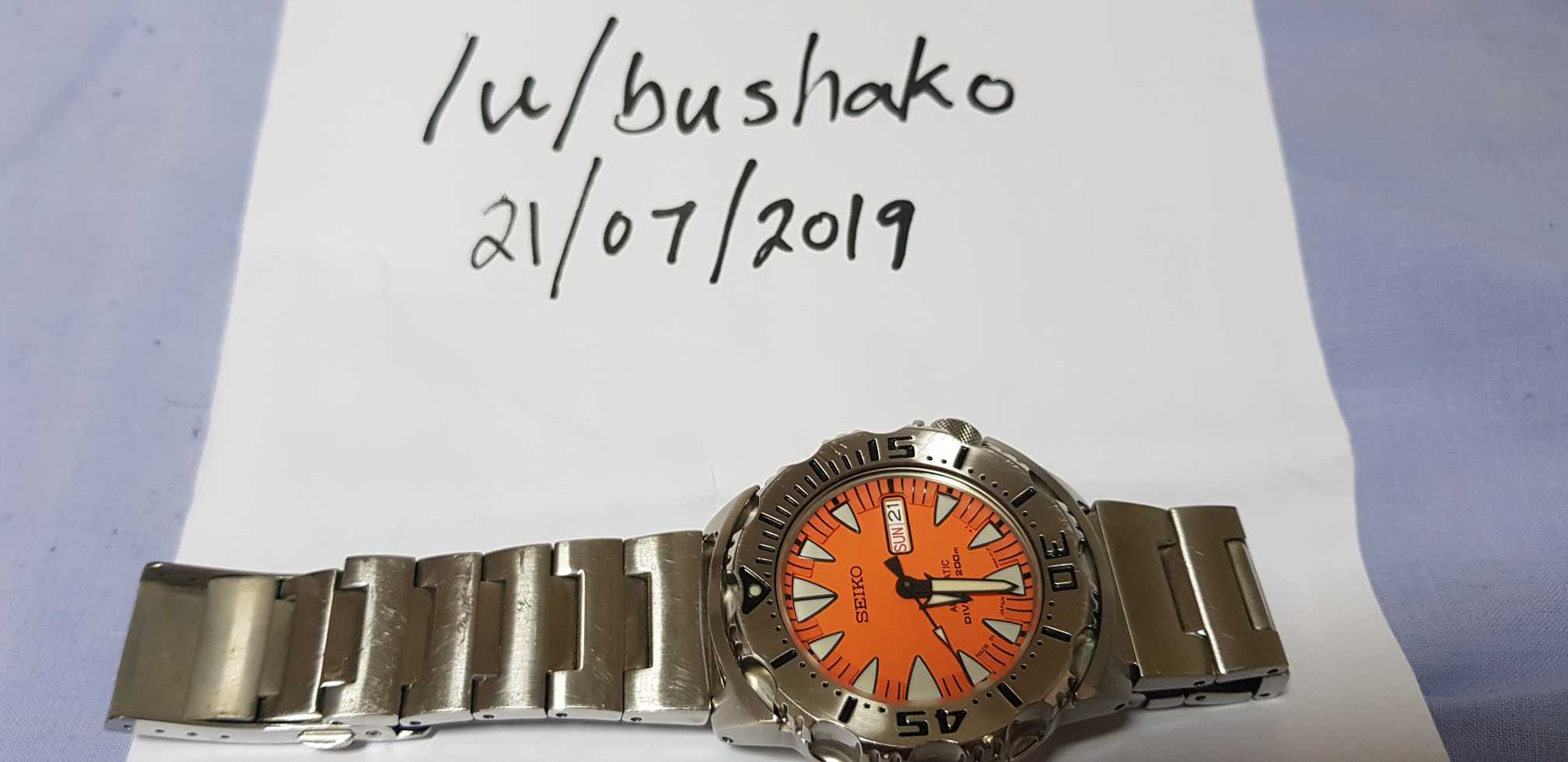 WTS Seiko SRP309J 2nd Gen Orange Monster 600 WatchCharts