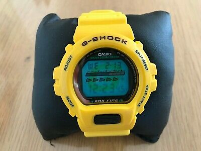 Casio G-Shock DW-6630B FOX FIRE Armbanduhr, Sport Uhr, gelb 