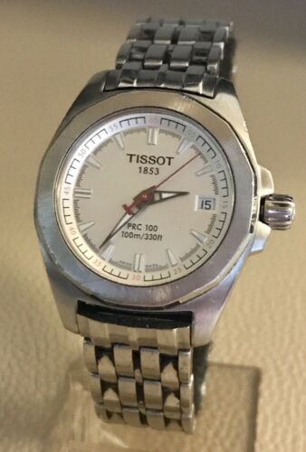 TISSOT 1853 PRC 100 P830 930 STAINLESS STEEL LADIES WATCH WITH