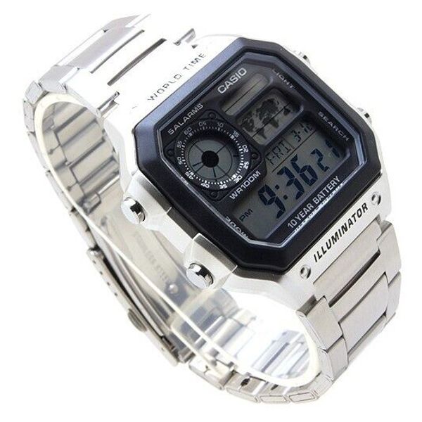 Casio Horloge AE-1200WHD-1AVEF, Zilver, één aat : Aazon.nl