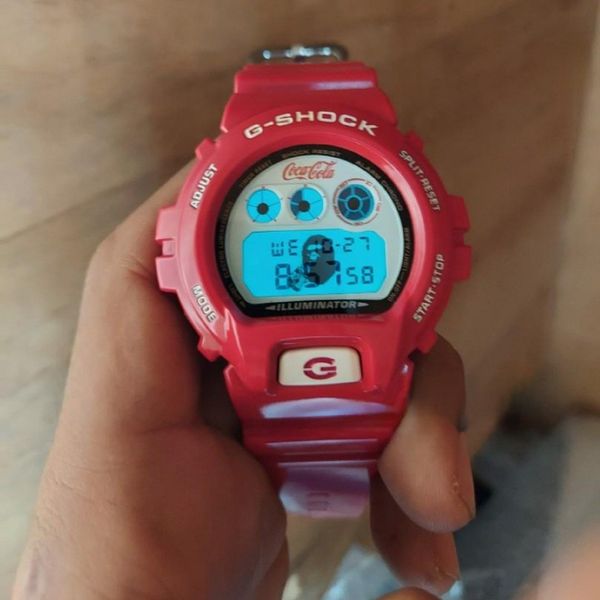 Authentic Casio G shock Red or White Faceplate Gshock DW6900 DW 6900 A Bape Bathing Ape X Coca cola coca cola Coke Custom watch Set WatchCharts Marketplace