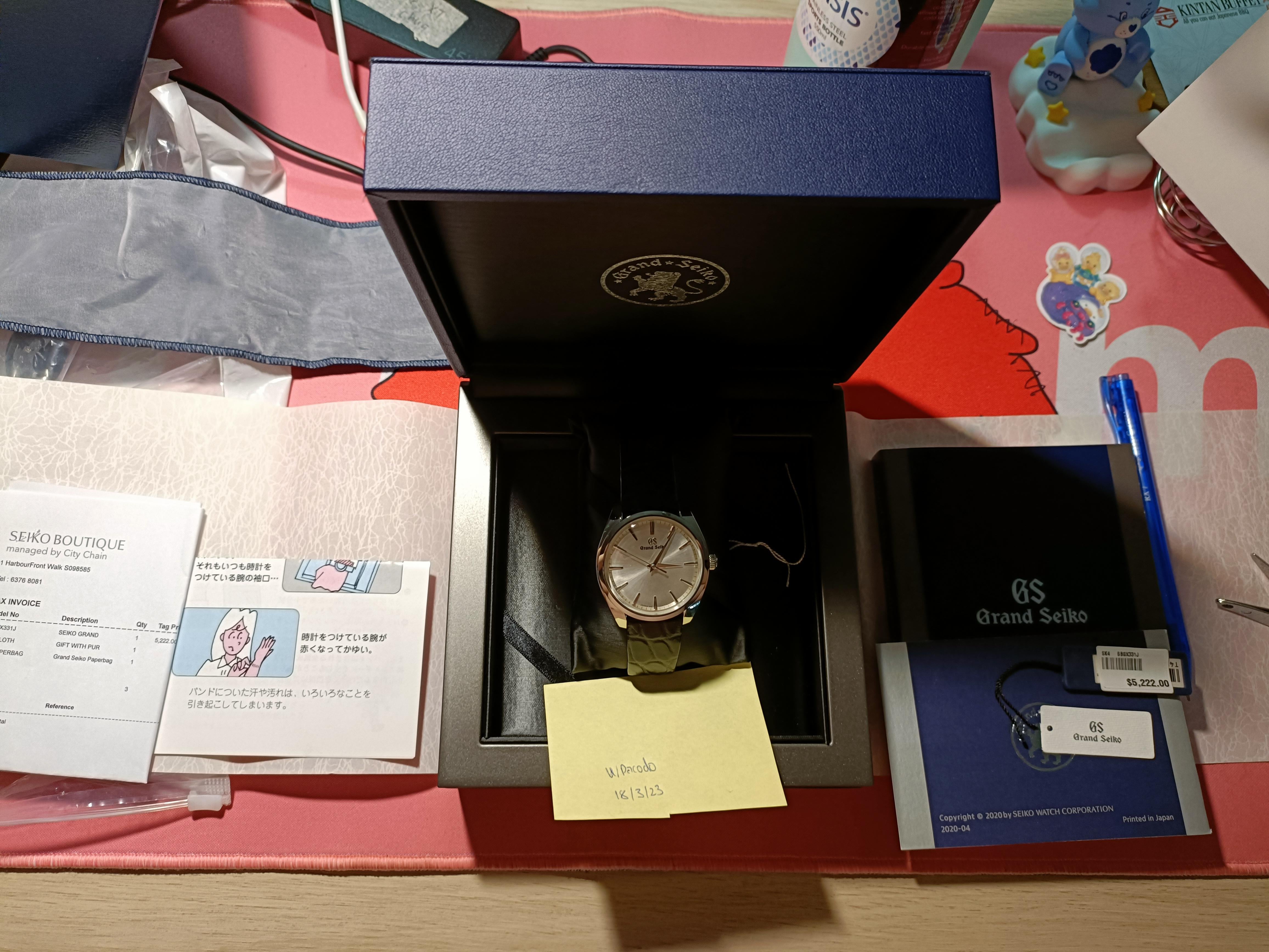 WTS Grand Seiko SBGX 331 Repost Steal Price WatchCharts Marketplace