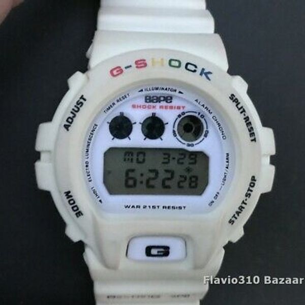 Bape g shock white hotsell