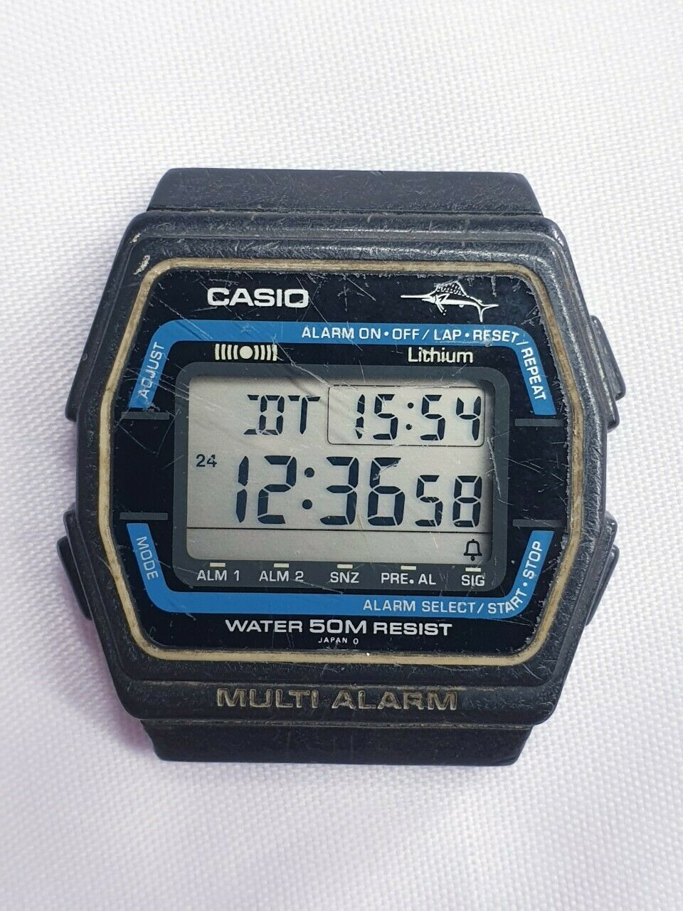 E233 【希少・ジャンク】CASIO W-25 カジキ マーリン 181 Casio Marlin Mod.181 W-25 Japan Digital Watch | WatchCharts