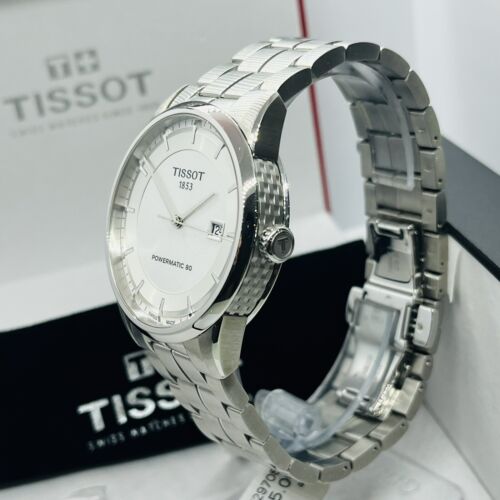 NEW Tissot Men s Luxury Powermatic Automatic Silver White 41mm