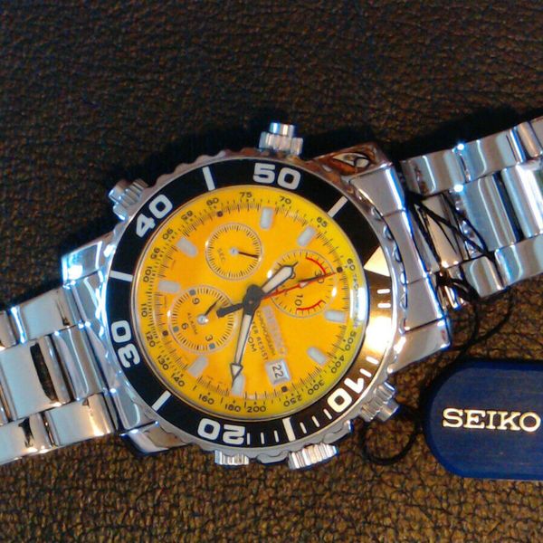 【希少】SEIKOセイコー クロノグラフ 7T32-7G30　イエローダイバー 希少】SEIKOセイコー クロノグラフ 7T32-7G30 イエローダイバー