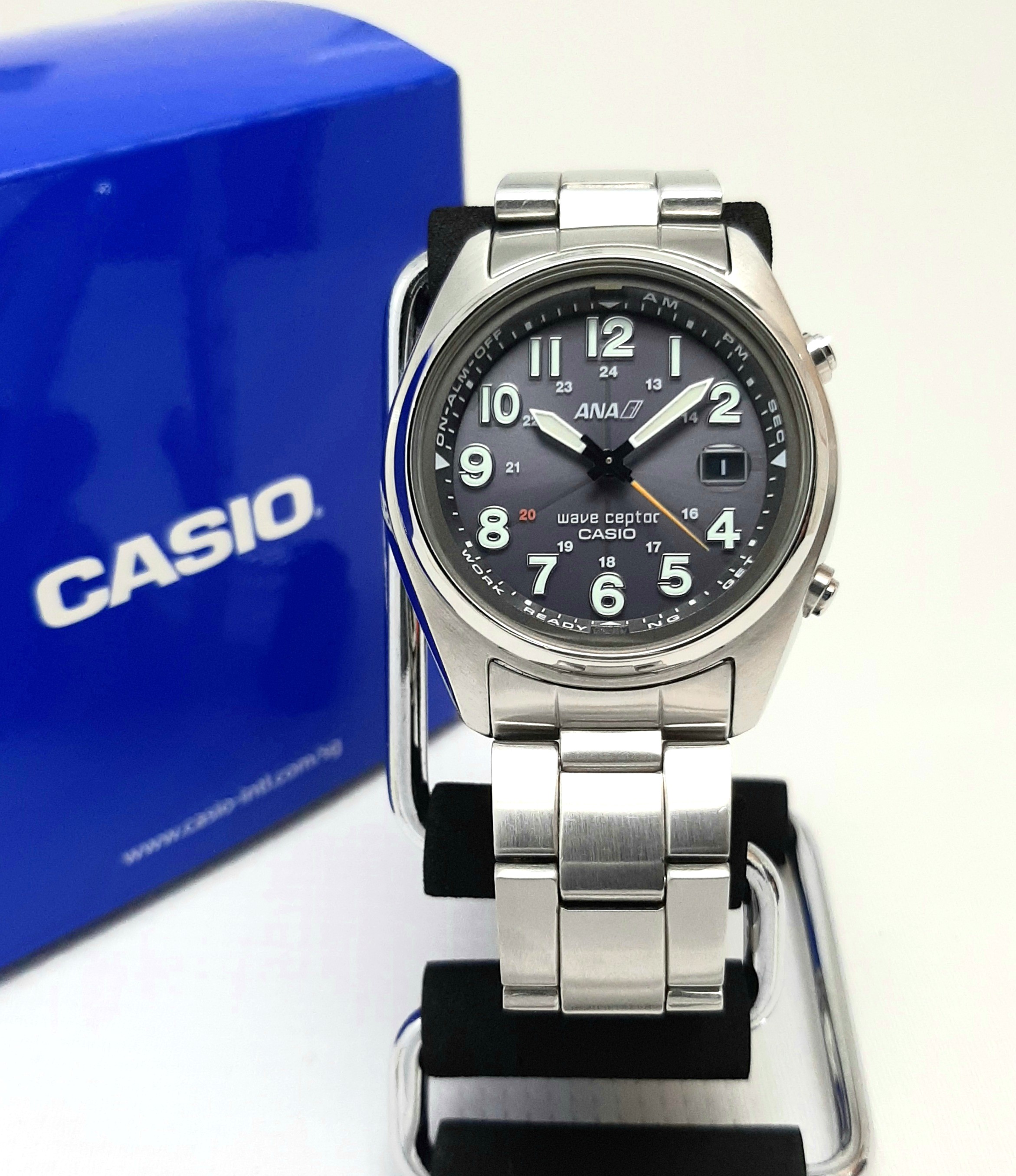 Casio All Nippon Airways Limited Edition WVQ110 Wave Ceptor Made