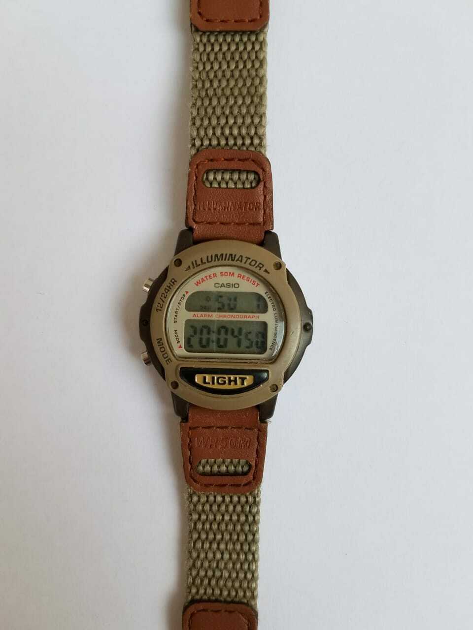 casio illuminator water resist 50m