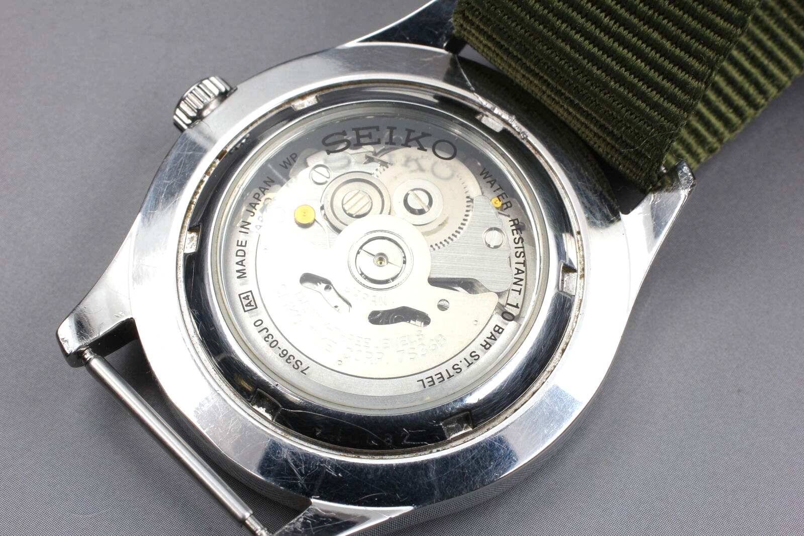 N MINT+] Seiko 5 Sports SNZG15 7S36-03J0 23J Automatic Men's Watch