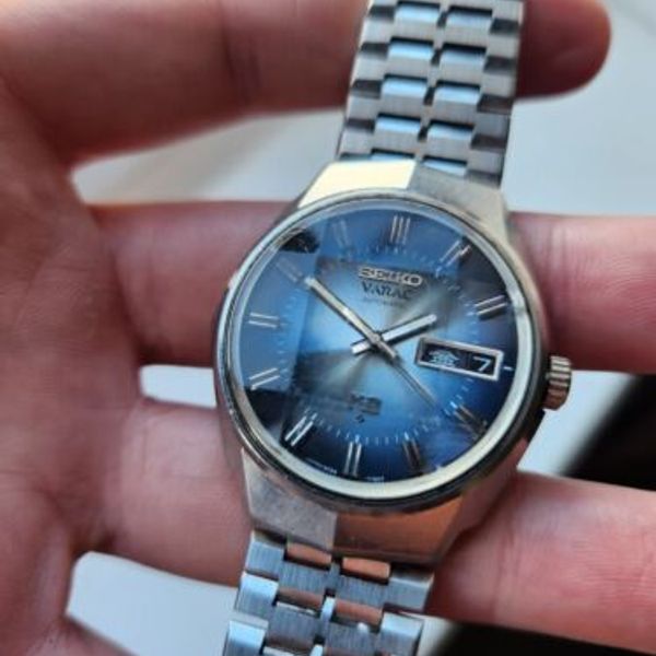 Vintage 1973, BLUE, KING SEIKO VANAC Hi-Beat, Auto Mens Watch