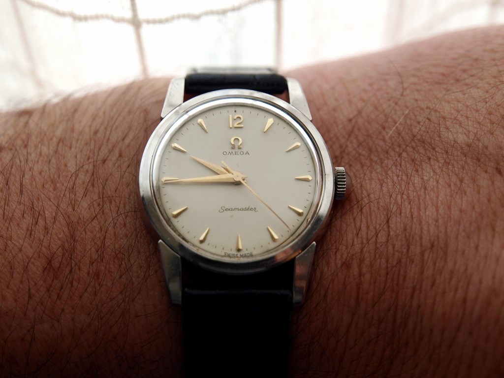 SOLD Stunning 1956 Omega Seamaster Stainless Steel case beautiful