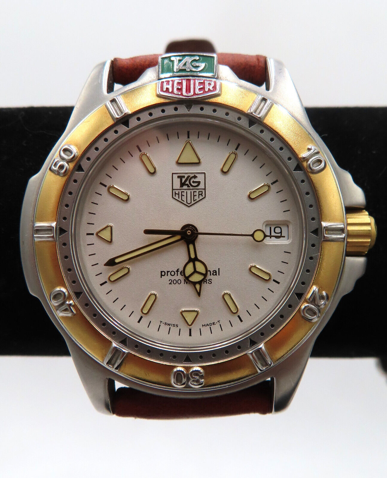 Tag Heuer 200m 4000 Series WF 1120 0 Watch For Repair or Parts