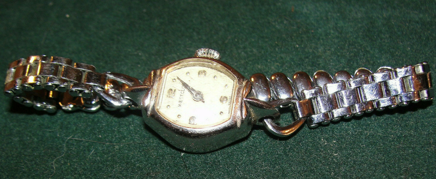 Working Westclox Swiss Ladies 743 Wrist Watch Topps Hong Kong