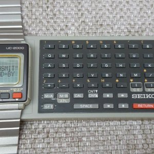 Seiko UC-2000 + UC-2100 Keyboard Wrist Information System
