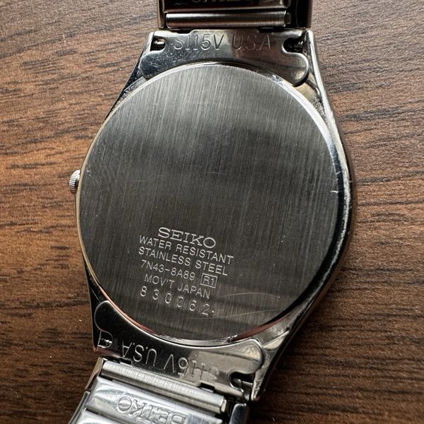 Montre Homme Vintage Seiko Quartz 7N43 - Avec Jour/Date, Pour Pièces Ou Réparation, Occasion