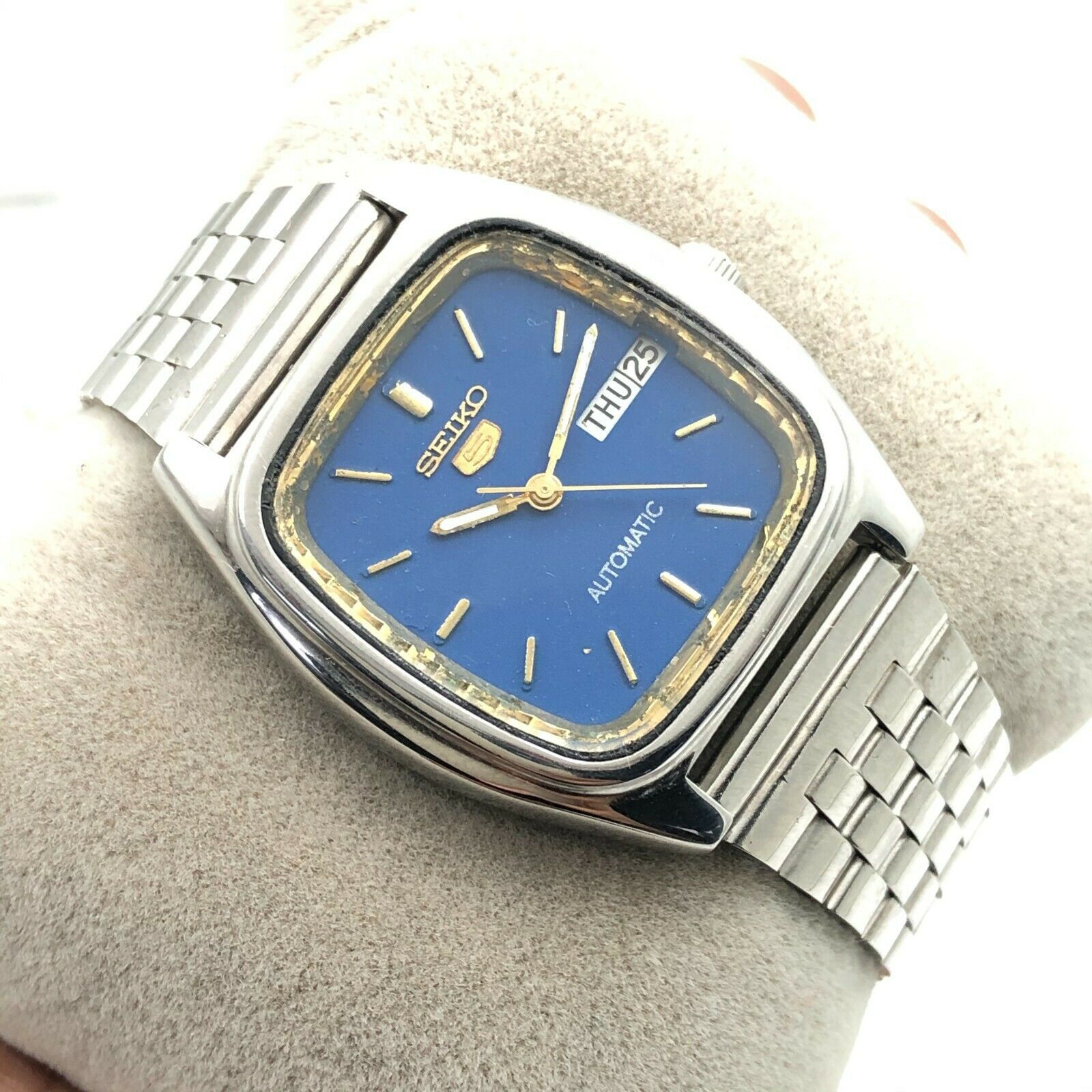 Vintage Men's Seiko 5 6319-518A 34mm D/D Automatic Japan Made
