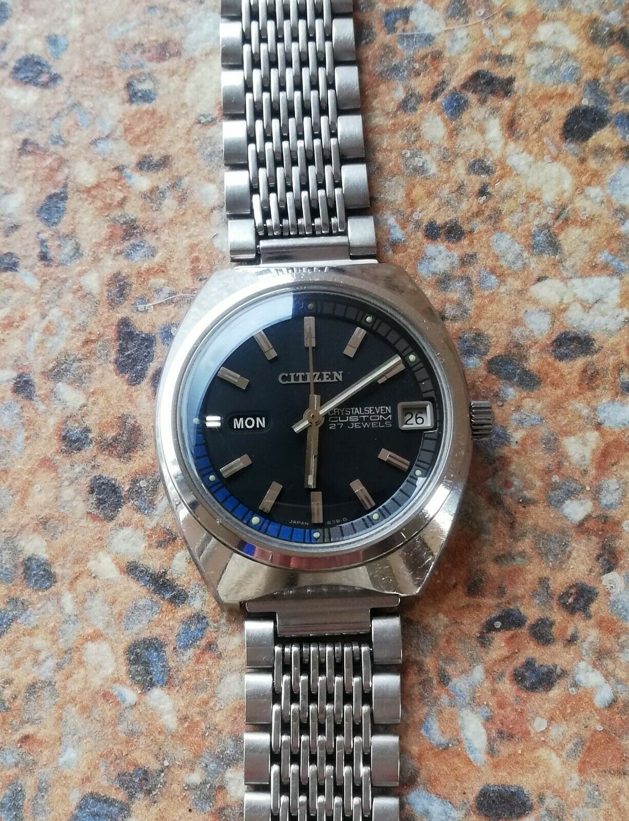 Vintage Citizen Crystal Seven Custom 27 Jewels Automatic