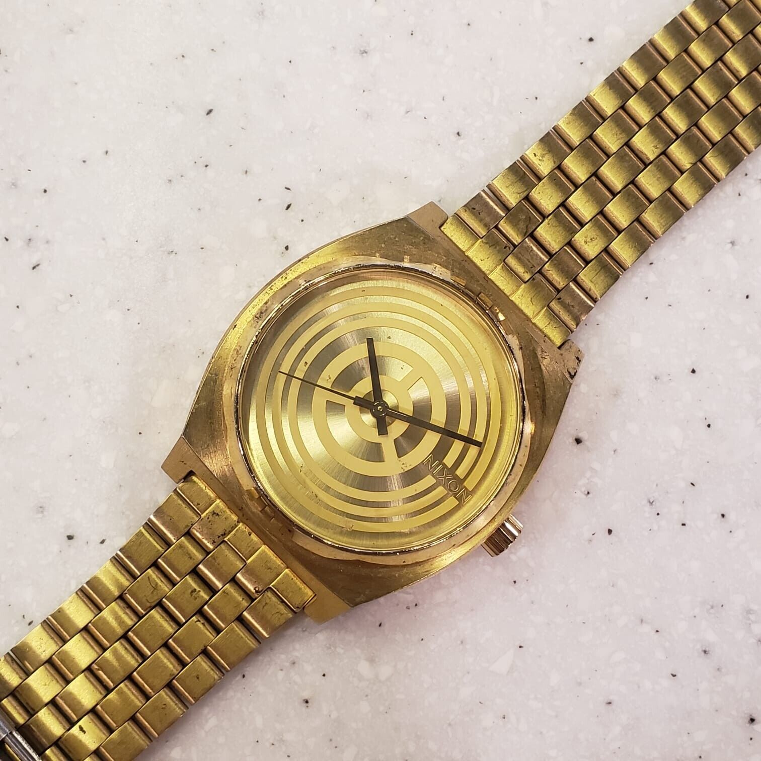 Nixon gold plated on sale watch